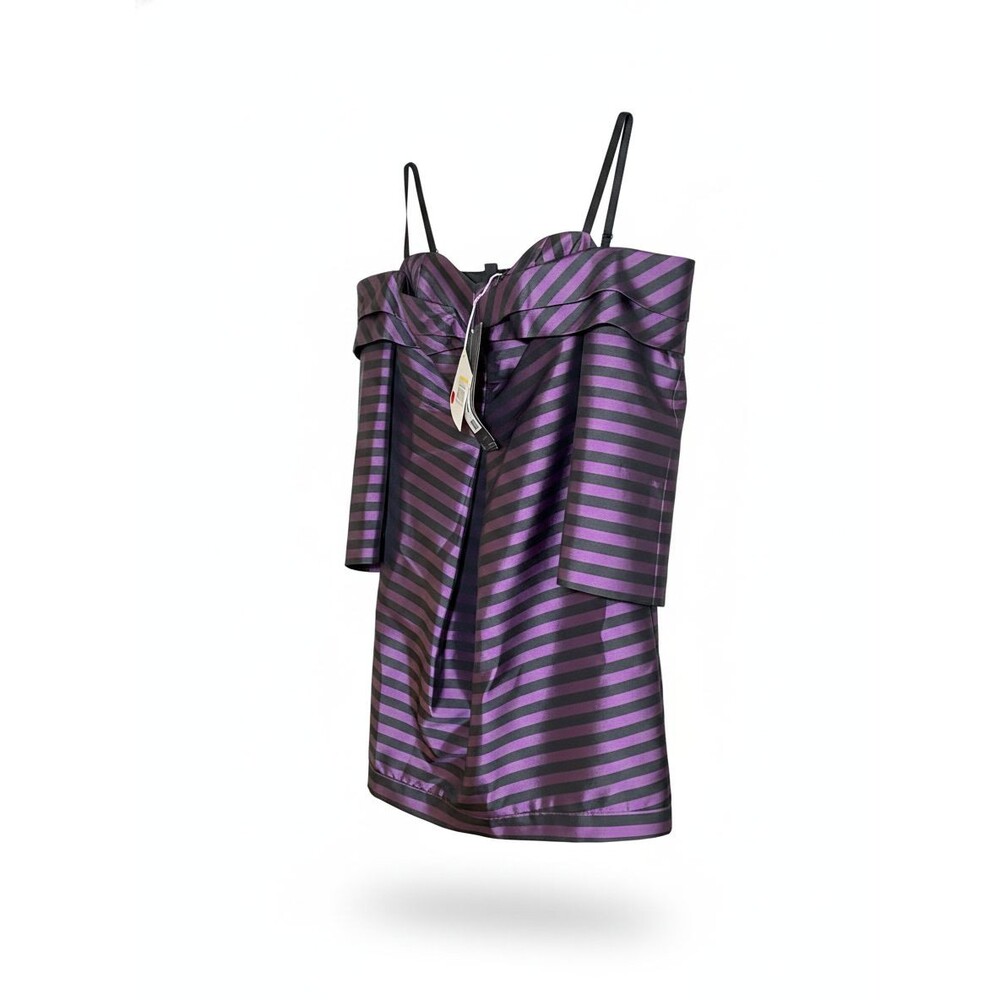 Mangano Women's Purple Off-Shoulder Wide Leg Jumpsuit Size 44 NWT